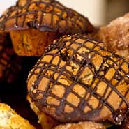 Coffee chocolate chip muffin